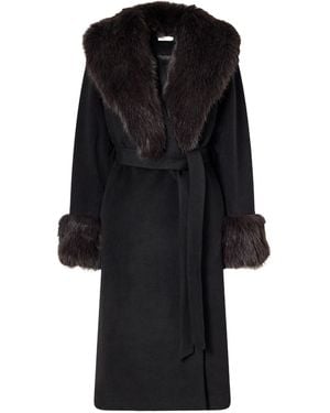 Jonathan Simkhai Kinsley Long-Sleeve Belted Coat - Black