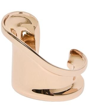 Max Mara Alloro Asymmetric Ring - White