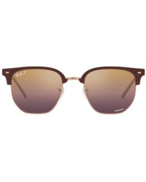 Ray-Ban New Clubmaster Polarized Sunglasses - Pink