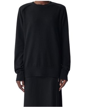 Ann Demeulemeester Crew-Neck Sweatshirt - Blue