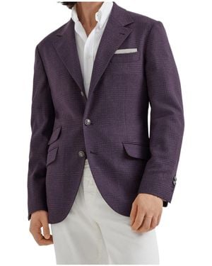 Brunello Cucinelli Single-Breasted Blazer - Blue