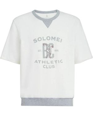 Brunello Cucinelli Short Sleeved Crewneck T-Shirt - White
