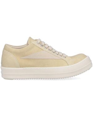 Rick Owens Vintage Low Top Sneakers - Natural