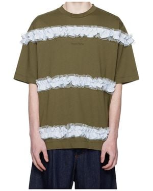 Simone Rocha Ruffle-Detail T-Shirt - Green