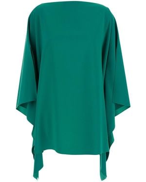 Gianluca Capannolo Eve Boat-Neck Draped Top - Green