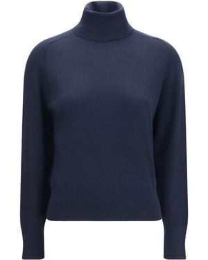 Loro Piana Piuma Turtleneck Jumper - Blue