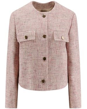 Lardini Bouclé Tweed Jacket - Pink