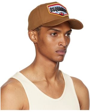 DSquared² Baseball Cap With Logo Patch - Brown