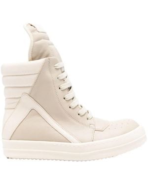 Rick Owens Geobasket Sneakers - Natural