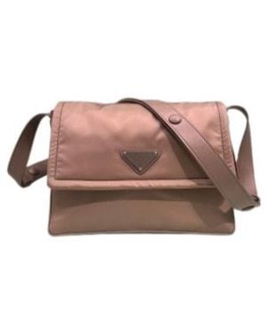 Prada Traveler Small Padded Re-Nylon Shoulder Bag - Pink
