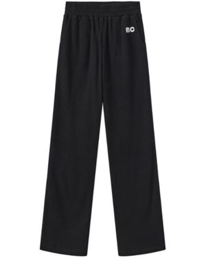 Marissa Chiara Embroidered Waffle Pants - Black