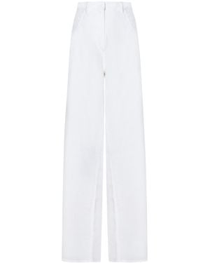 N°21 Belt Loop Casual Pants - White