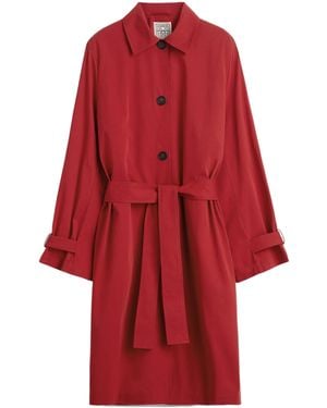 TOTEME Totême Double-Breasted Trench Coat - Red