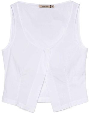 Paloma Wool Organic Cotton Cropped Top - White
