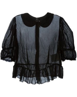 Comme des Garçons Comme Des Garçons Comme Des Garçons Curved Hem Shirt - Black