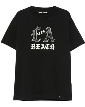 Palm Angels Short-Sleeved T-Shirt - Black