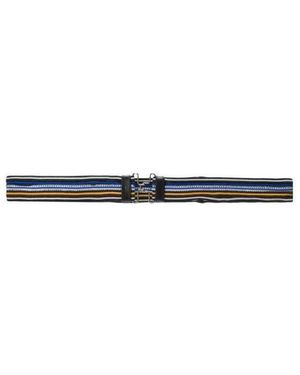 Prada Striped Buckle Belt - White