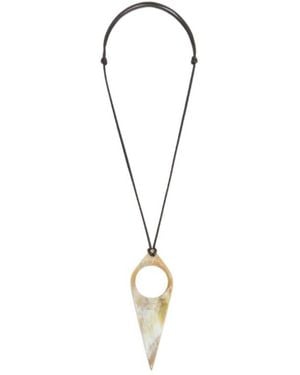 Lemaire Horn Pendant Necklace - Metallic