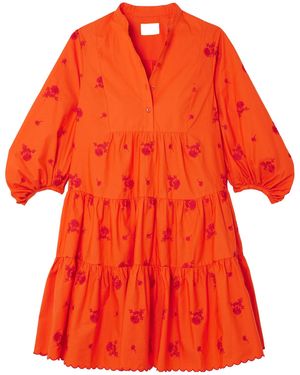 Erdem Laminated Dress - Red