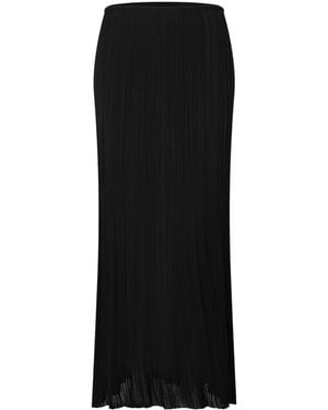 Balmain Long Maxi Skirt - Black