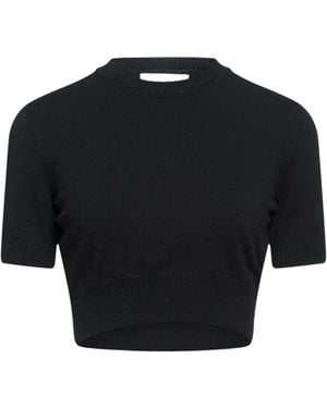 Sportmax Solid-Color Short-Sleeve Knit Top - Blue