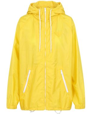 ジャケット PRADA Women Jackets 292276OOO1WQ9 F0322 YELLOW Prada Cropped Jacket, Size 40 IT