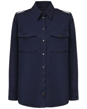 Ottod'Ame Ottod'Ame Utility Pocket Shirt - Blue