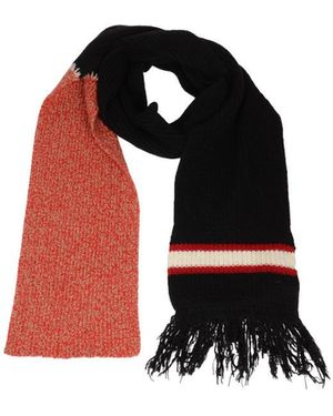 Marni College-Style Knitted Scarf - Black