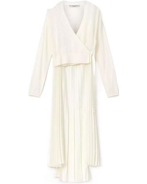 AllSaints Lucille Pleated Midi Dress - White