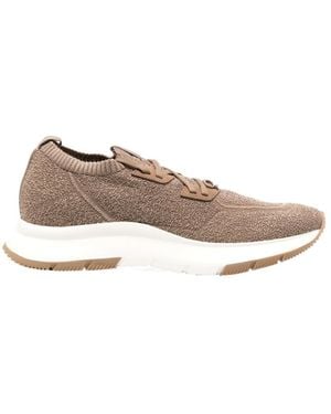 Gianvito Rossi Lace-Up Sneakers - Brown