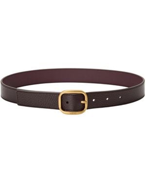 Loewe Round Buckle Belt - White