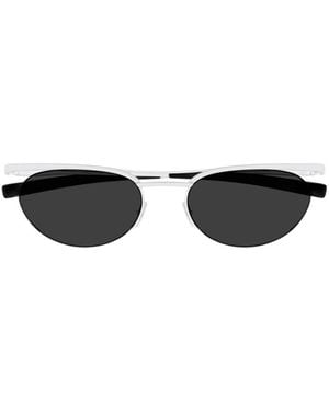 Saint Laurent Round-Frame Sunglasses - White