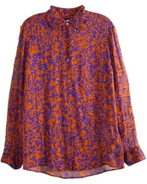 Dries Van Noten Clavelly Long-Sleeved Shirt - Red