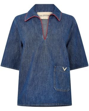 Valentino Denim Tunic Shirt - Blue