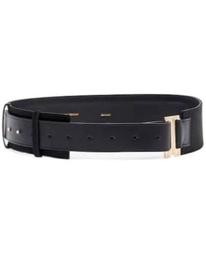 Victoria Beckham Buckle Belt - White