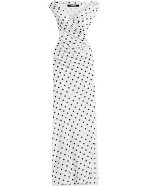 Jacquemus Polka Dot Patterned Dress - White