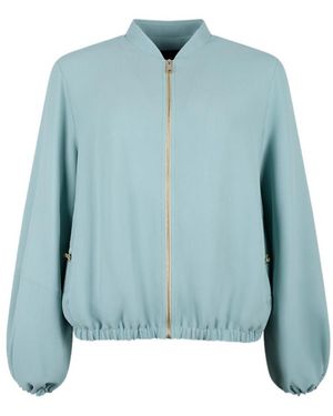Fabiana Filippi Long-Sleeve Zip-Up Jacket - Blue