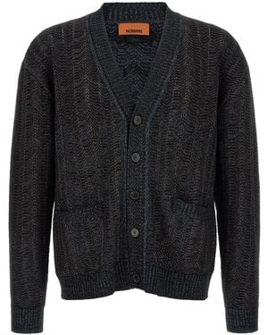 Missoni Button-Up Knit Top - Black