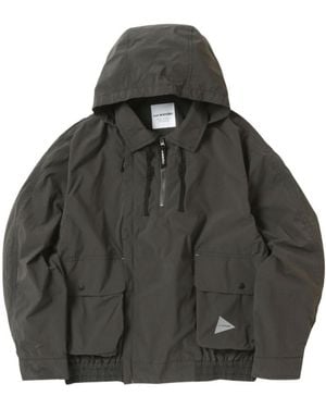 and wander Layered Cargo Jacket - Grey