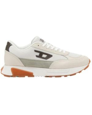 DIESEL S-Tame-D Sneakers With Leather Suede And Mesh Details - White