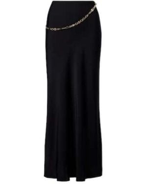 Rabanne Chain-Detail Maxi Skirt - Black
