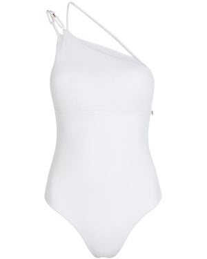 Max Mara One-Shoulder Swimsuit - White