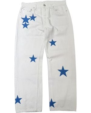 Chrome Hearts Belt Loop Jeans - Blue