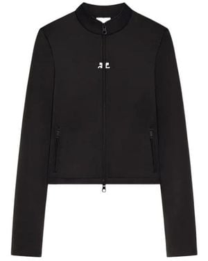 Courreges Courrèges Biker Tracksuit Jacket - Black