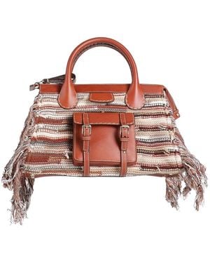 Chloé Large Multi-Colored Woven Tote Bag - Pink