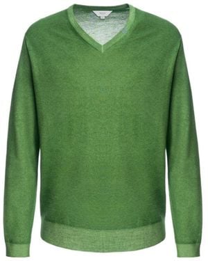 Malo Tavolozza V Neck - Green