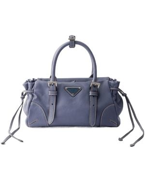 Prada Karin Small Leather Bag - Blue