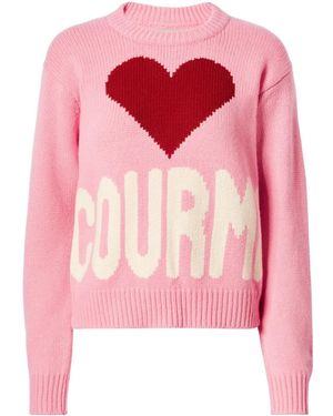 MC2 Saint Barth Kila Courma Heart Knit Jumper - Pink