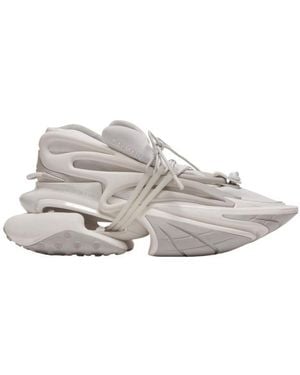 Balmain Unicorn Lace-Up Sneakers - Gray