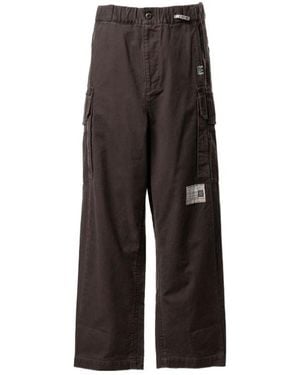 Maison Mihara Yasuhiro Belt-Loop Utility Casual Trousers - Grey